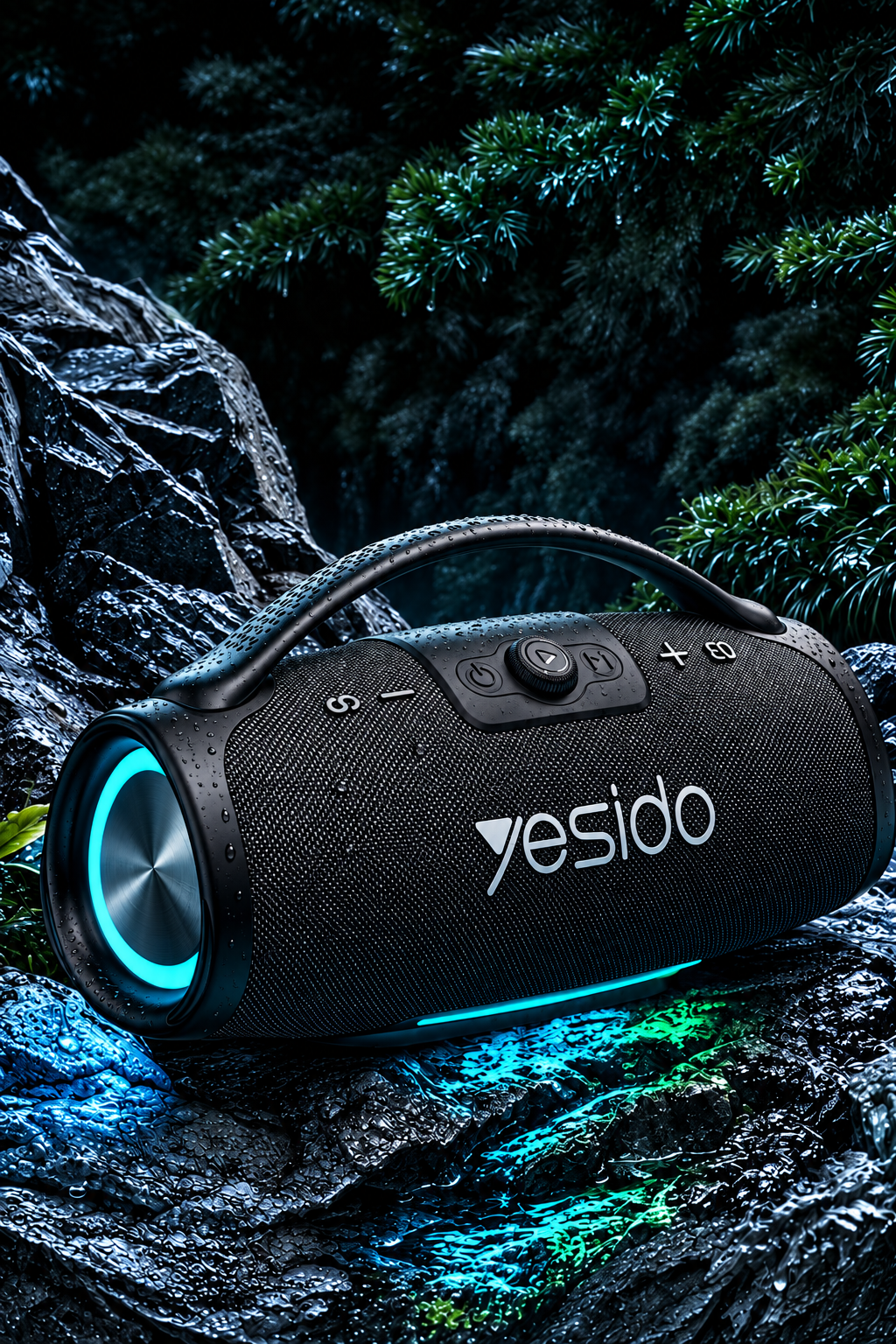 Yesido YSW49 100W RGB Işıklı Bluetooth 5.3 Destekli TWS Özellikli Taşınabilir Kablosuz Hoparlör