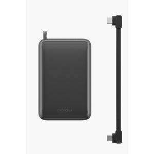 Energea ComPac Ultra 67 20.000 mAh 2 Adet 67W Type-C ve 18W USB Çıkışlı Ekstra 100W Kablolu PD Hızlı Şarj Powerbank - Koyu Gri
