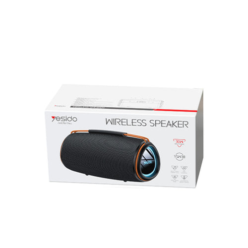 Yesido YSW38 30W Bass Destekli Taşınabilir BT 5.3 Kablosuz Hoparlör - Siyah